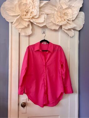 Grey Lab Women's Hot Pink Button-Up Shirt | Small